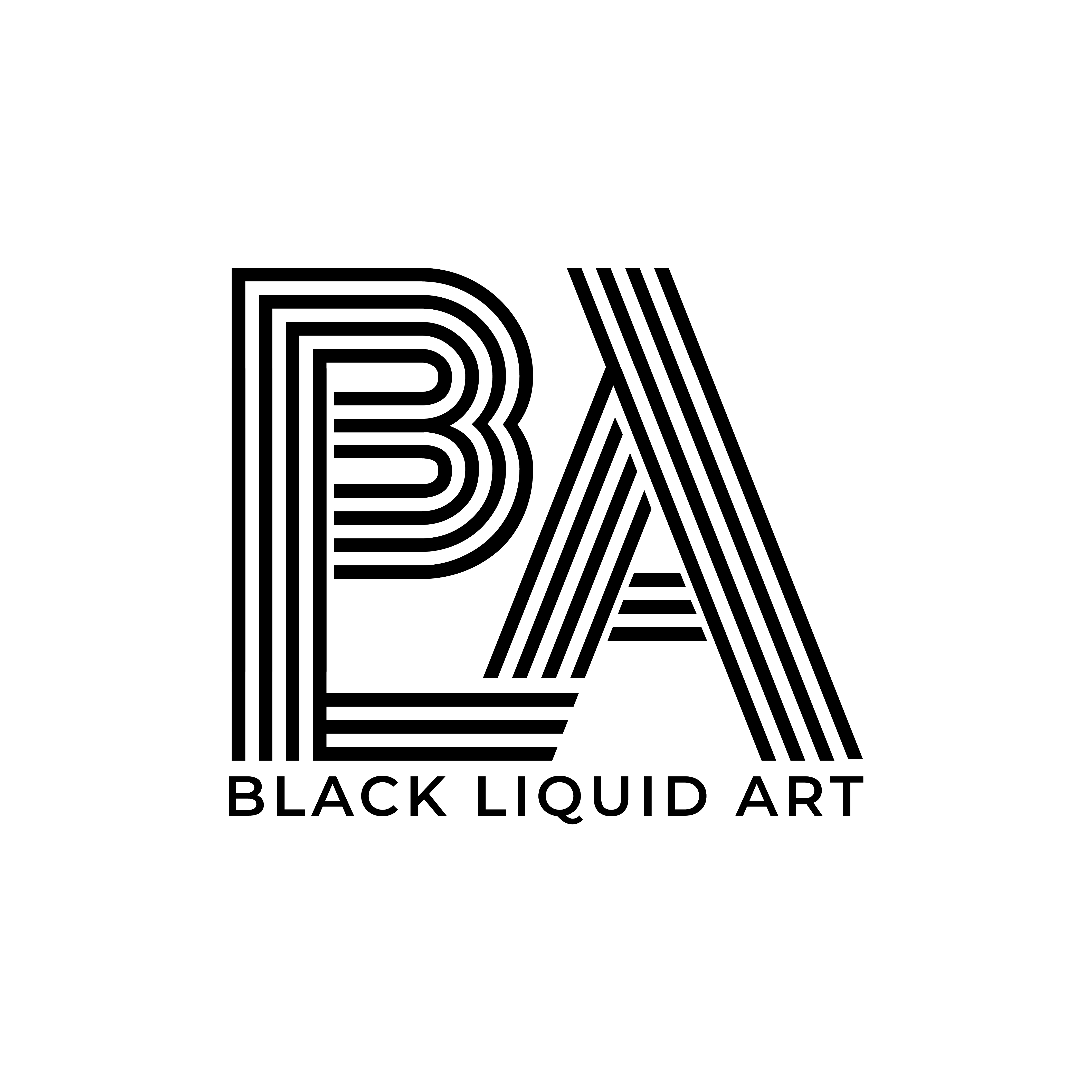 Logo-Black Liquid Art