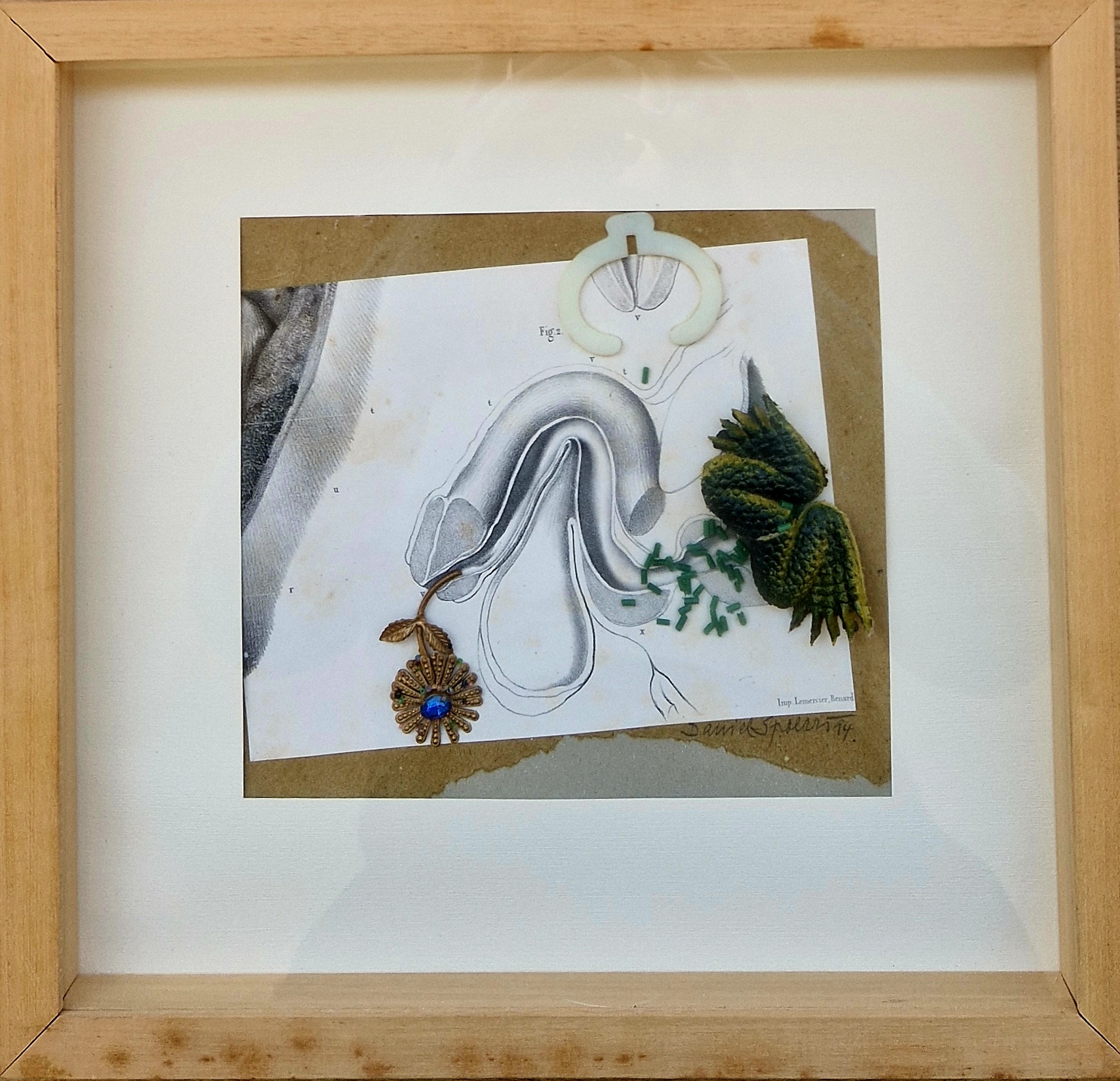 A drawing of a pair of shoes and a flower on a piece of paper.