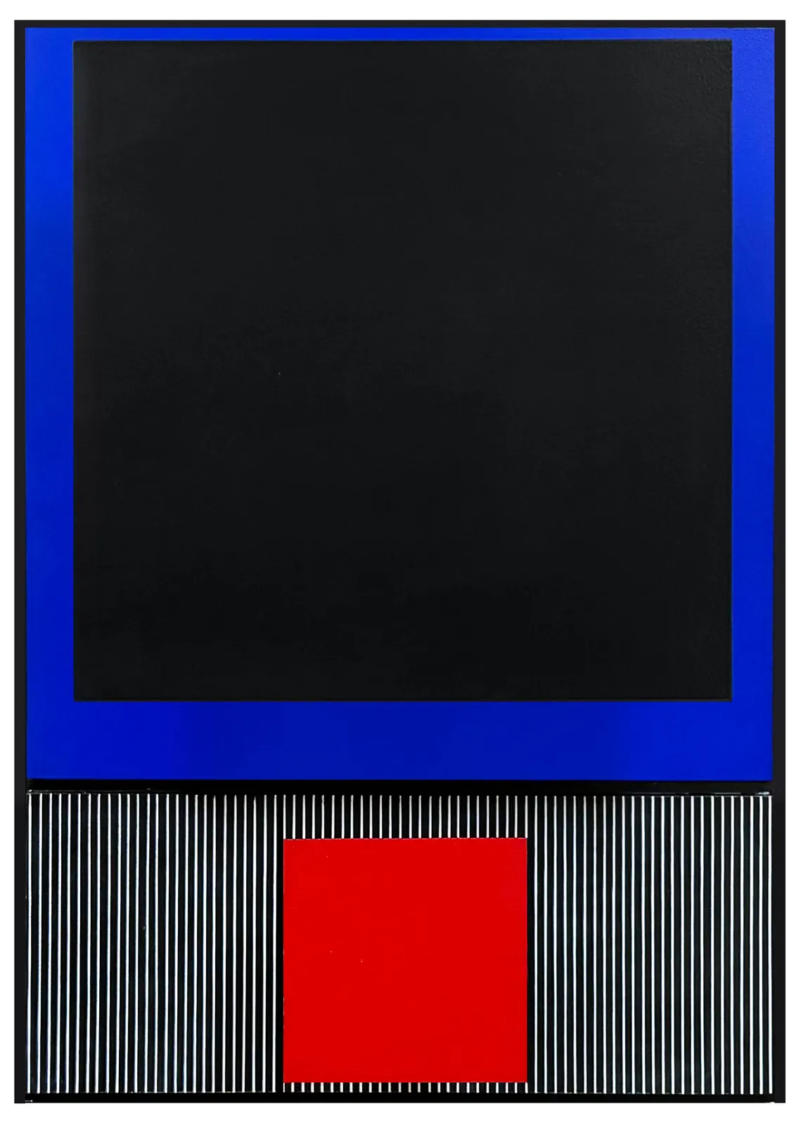 Noir sur bleu by Jesus-Rafael Soto, 1989