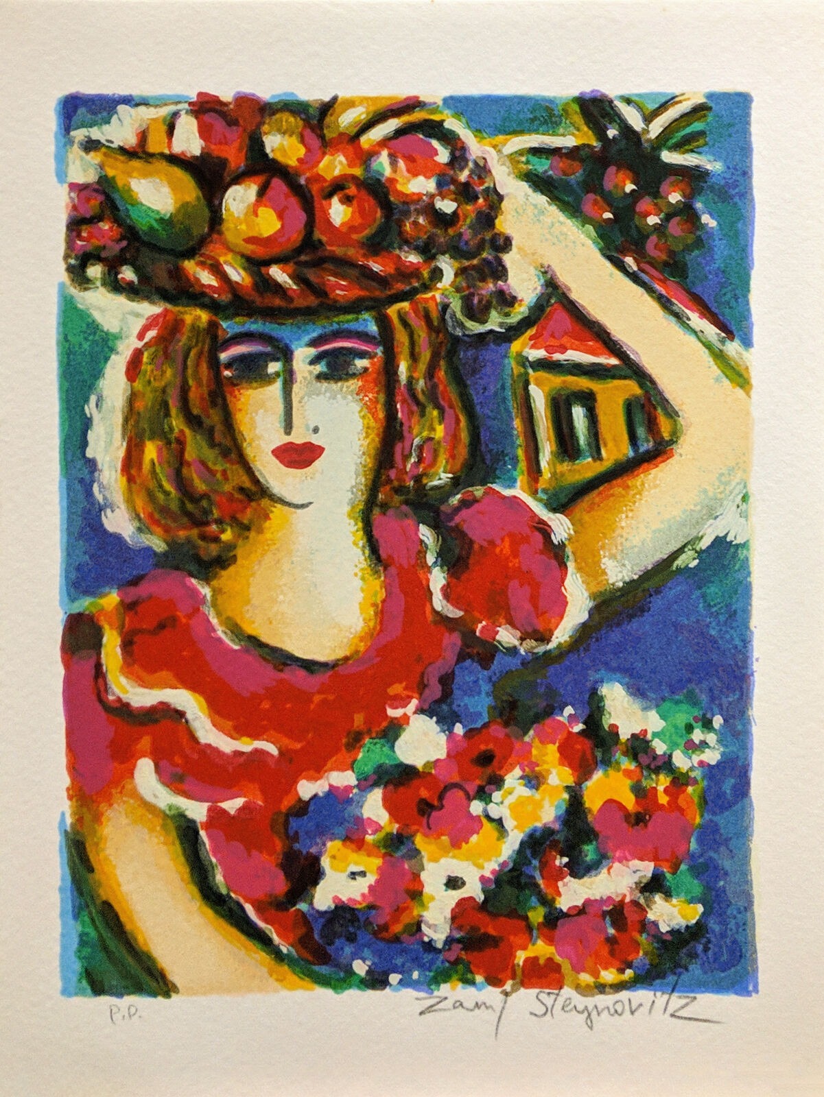 Artwork by Zamy Steynovitz, BIKKURIM TALMUDIC TRACTATE, Made of Serigraph 