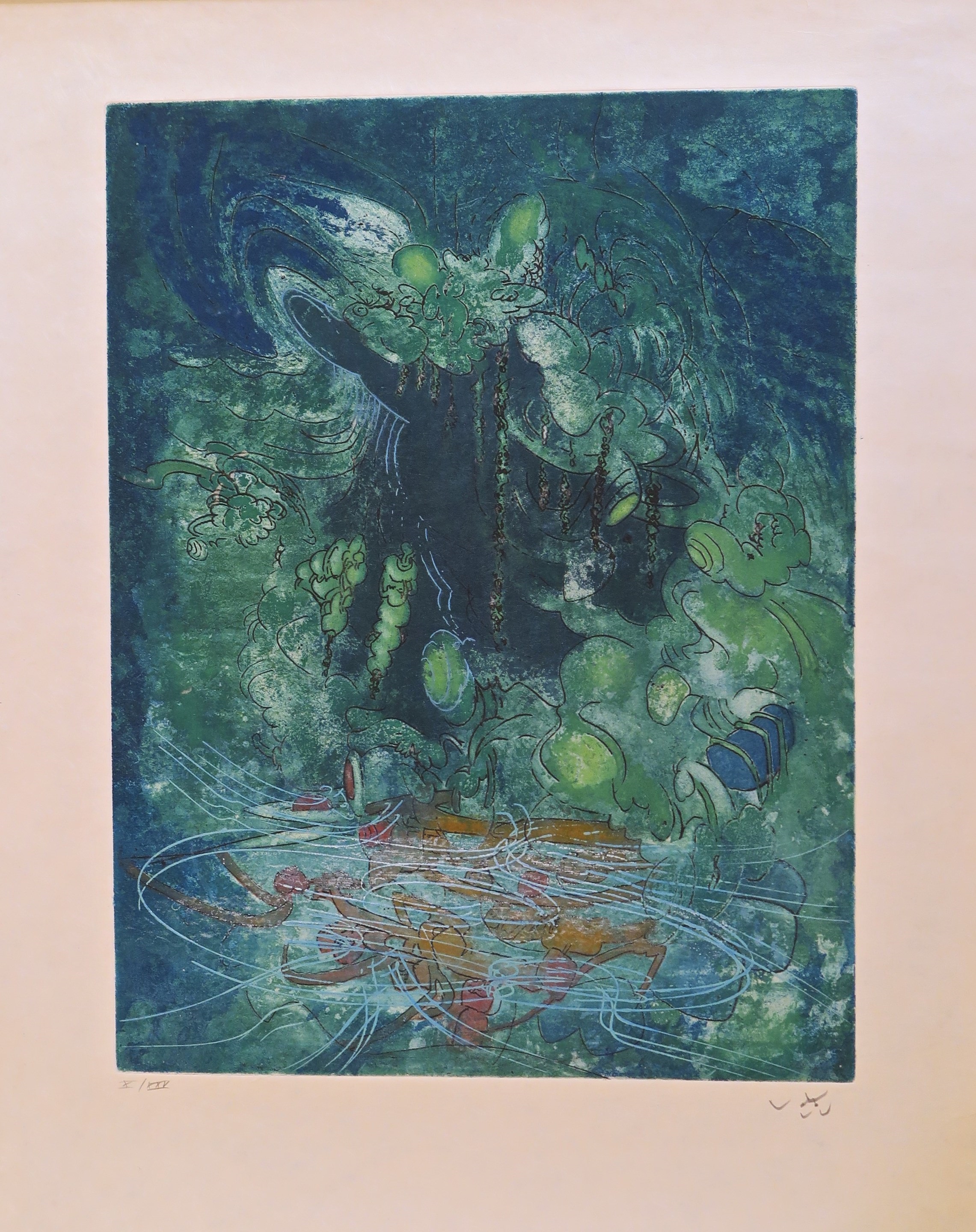 L'eautre from Hom'mere II by Roberto Matta, 1974
