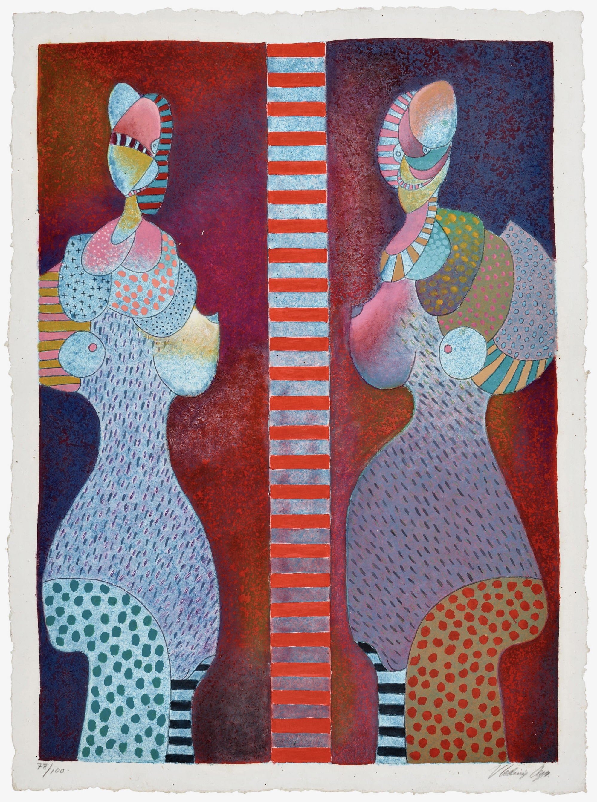 Dos Mujeres by Vladimir Cora, 1991