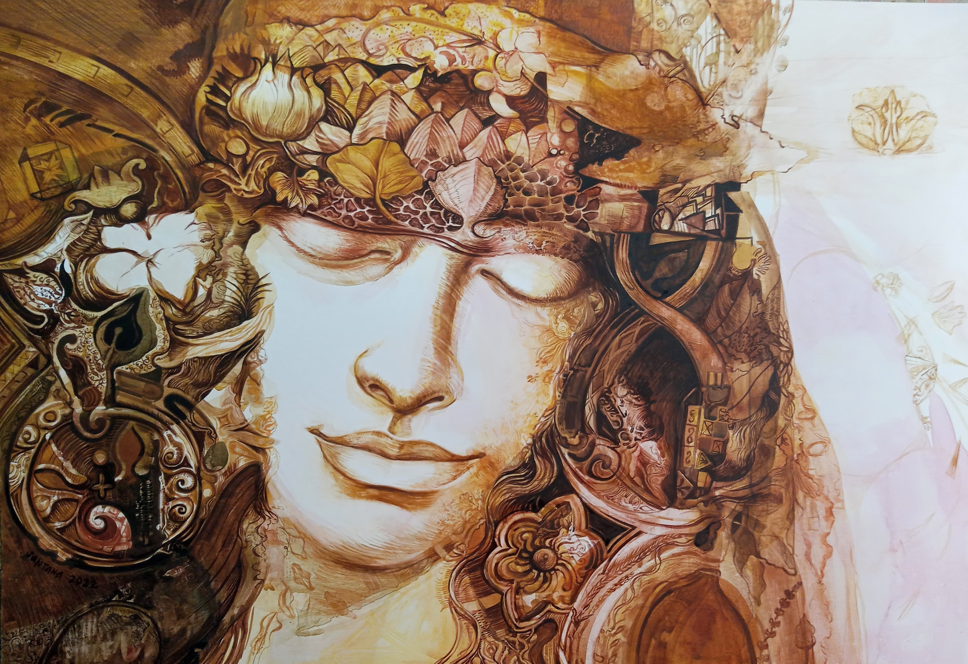 La mujer en sepia by Eduardo Santana, 2022