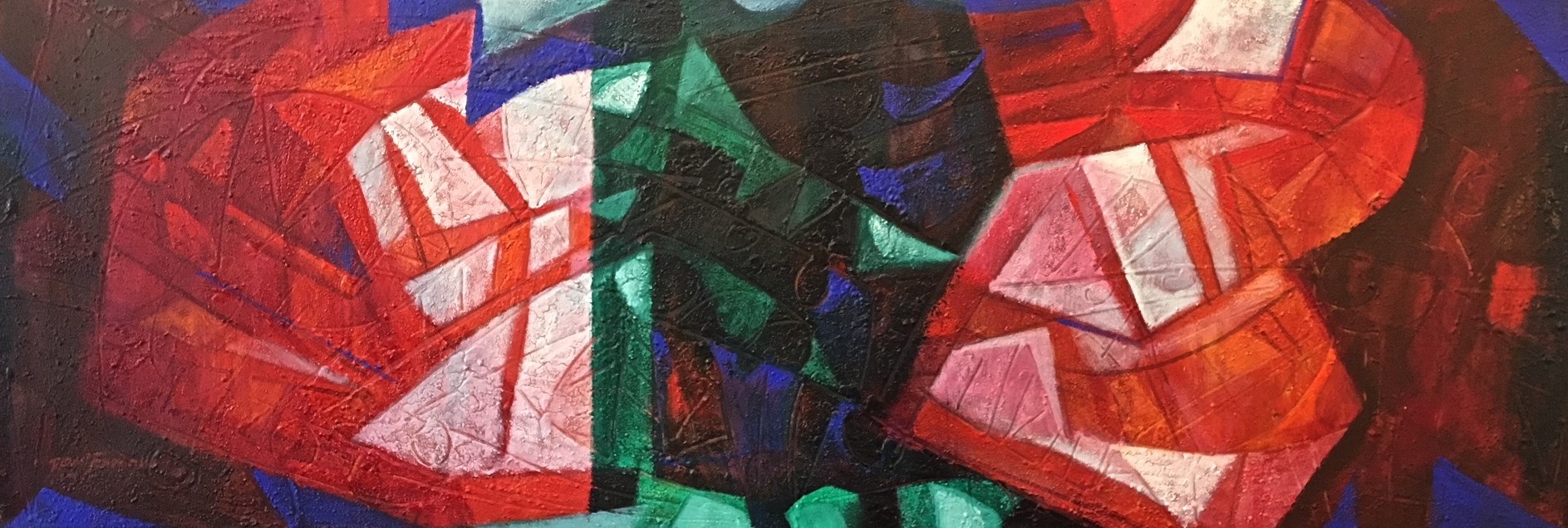 Formas en rojo, verde y azul by Raul Enmanuel, 2006