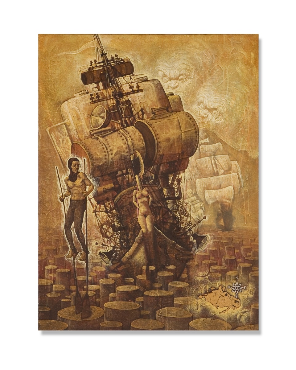 La barca y la dama by Victor Huerta Batista, 2005