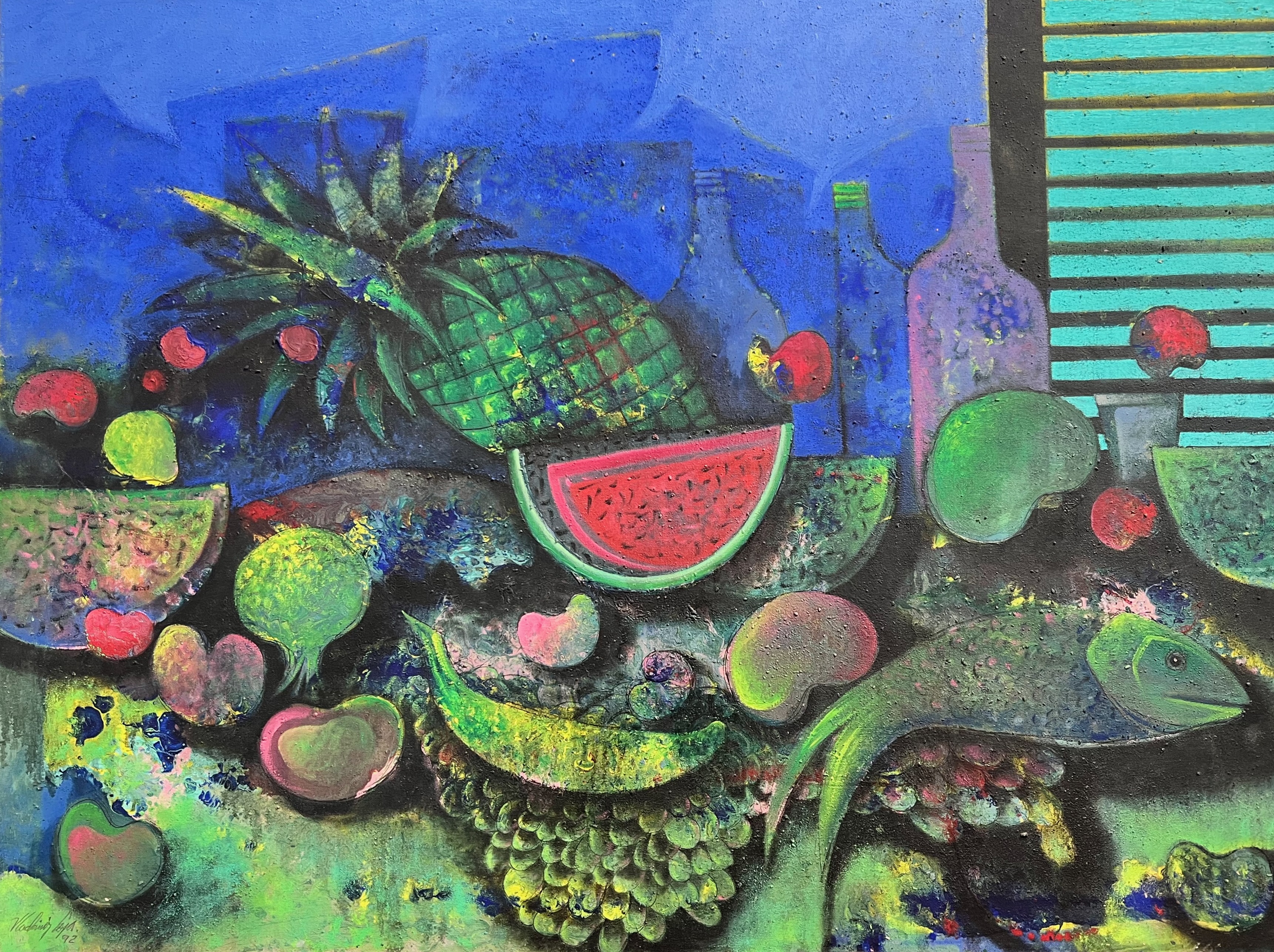 Bodegon 1/Still life by Vladimir Cora, 1992