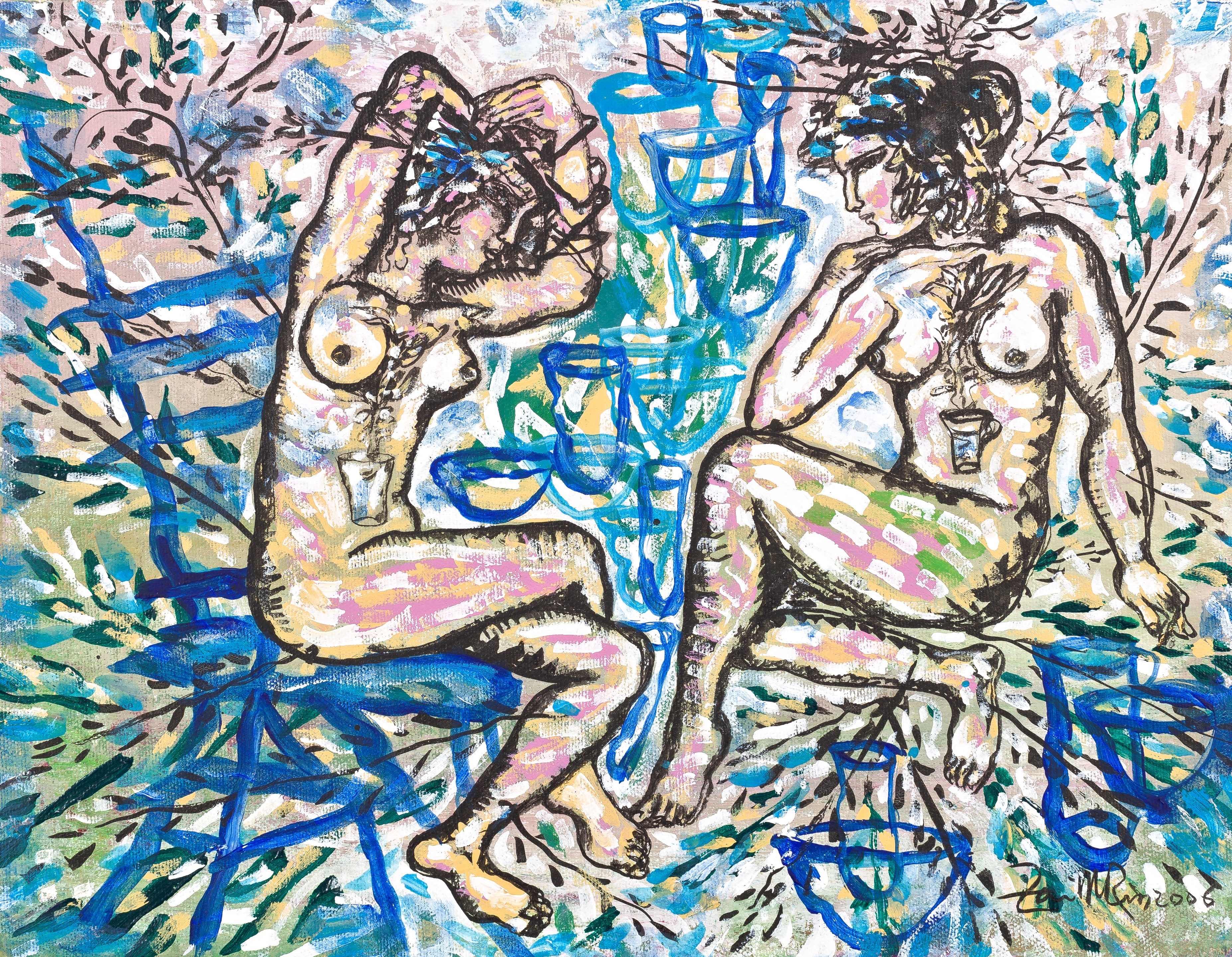Artwork by Zaida del Rio, Desnudo, Made of Acrylic On Canvas 