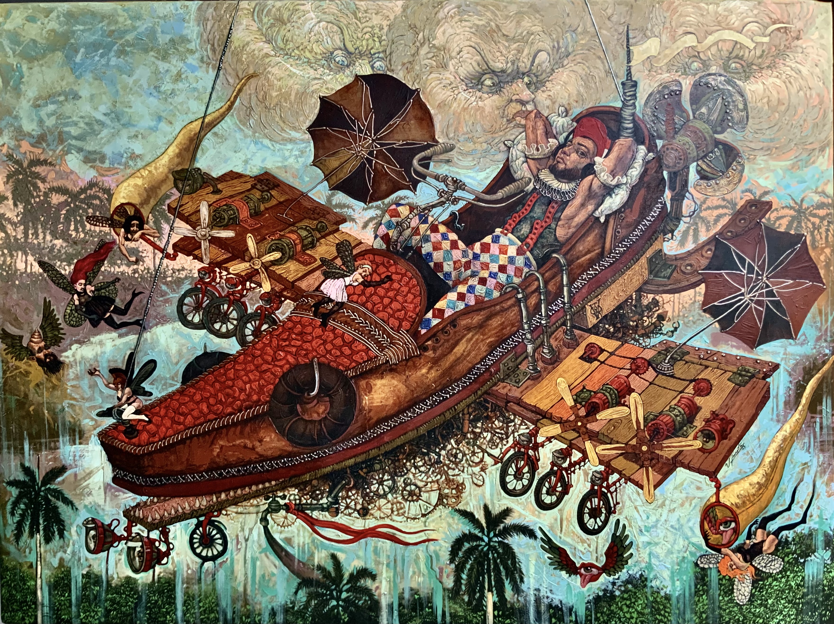 Autorretrato en el zapato milagroso. by Victor Huerta Batista, 2024