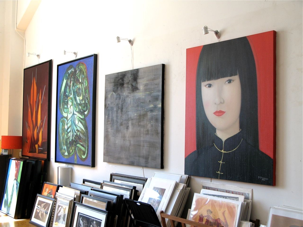 Artwork by Patpong Phetkhruea, Images of Asian Beauty, Made of Oil On Canvas 