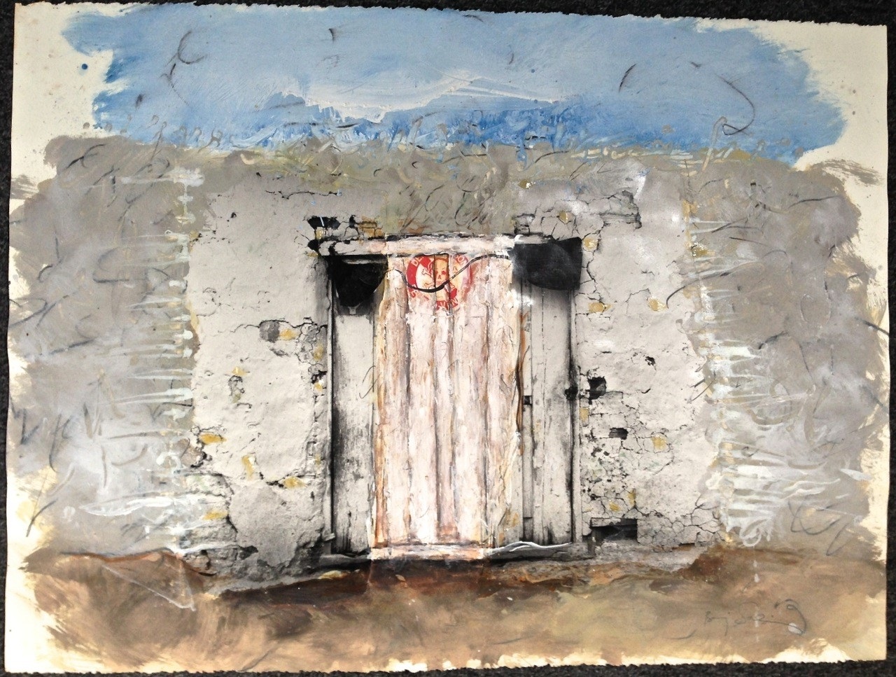 Artwork by Baruj Salinas, Tegucigalpa, Honduras photocollage, Made of Watercolor, Gouache, Pastel, Charcoal And Graphite On Archival Paper 