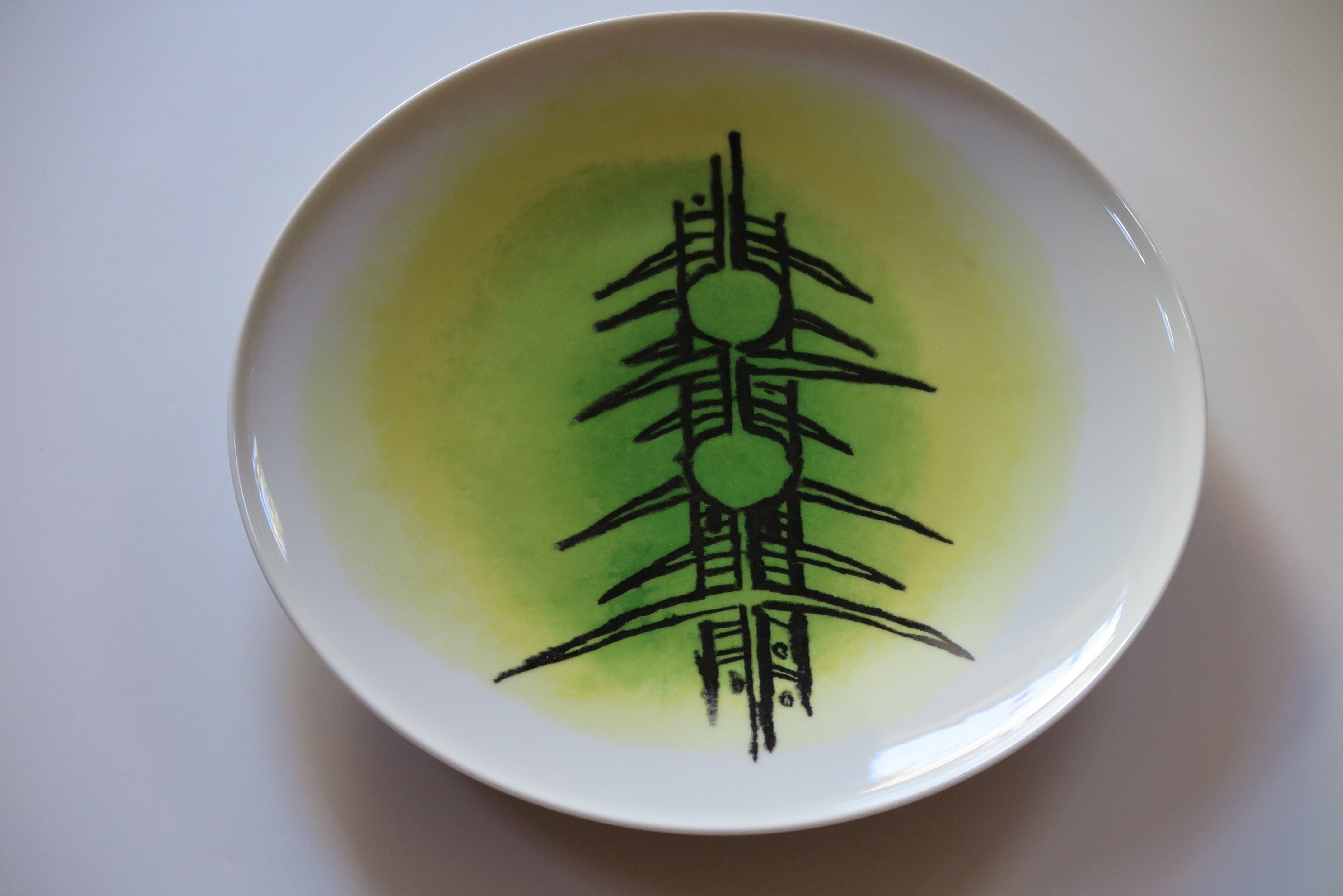 Ceramica di Albisola, 12" serving plate by Wifredo Lam, 1970