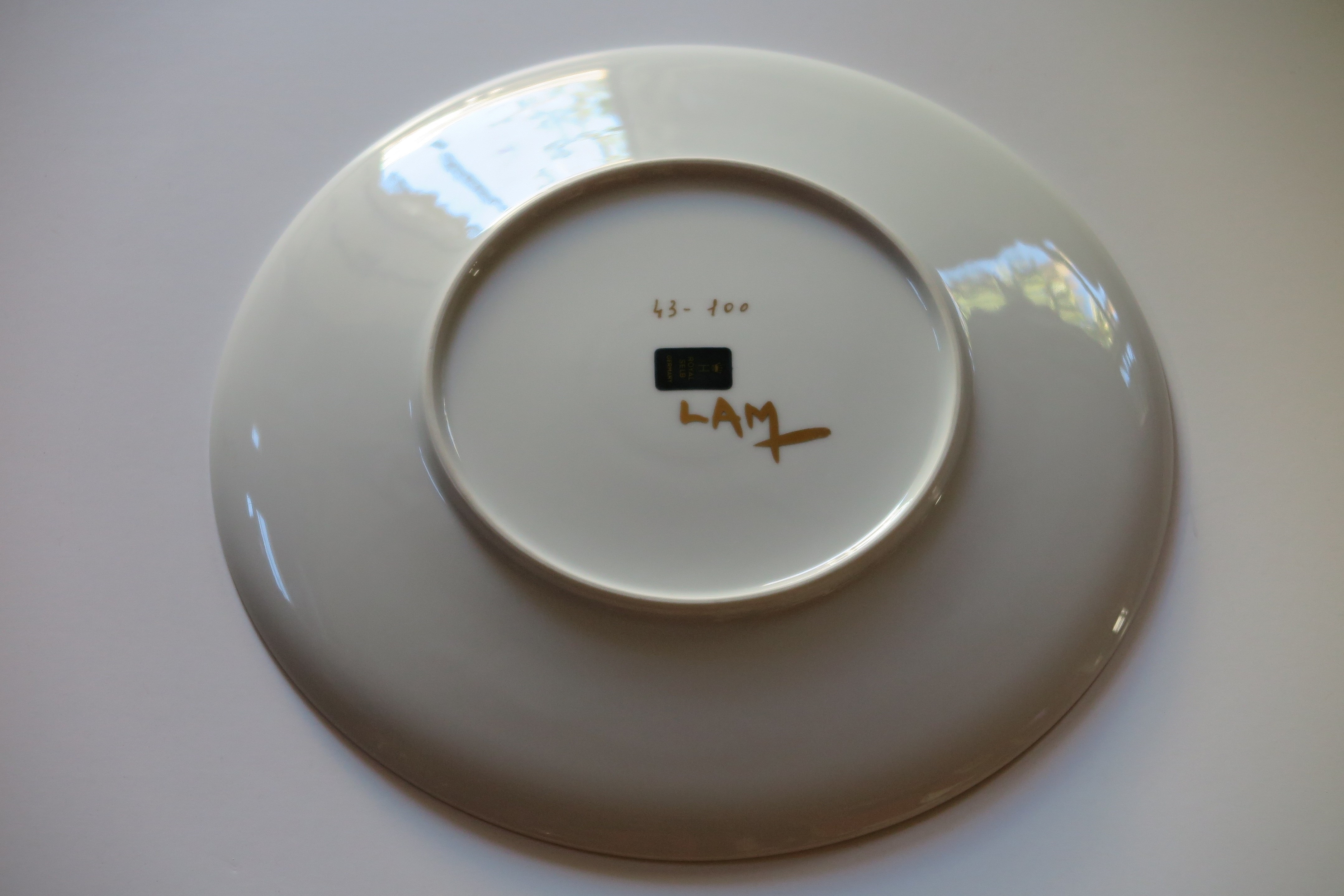 Artwork by Wifredo Lam, Ceramica di Albisola, 12" serving plate, Made of Tableware, Flatware, Serveware , Serving Dishes, Plates, Wares, Porcelain Ceramics 