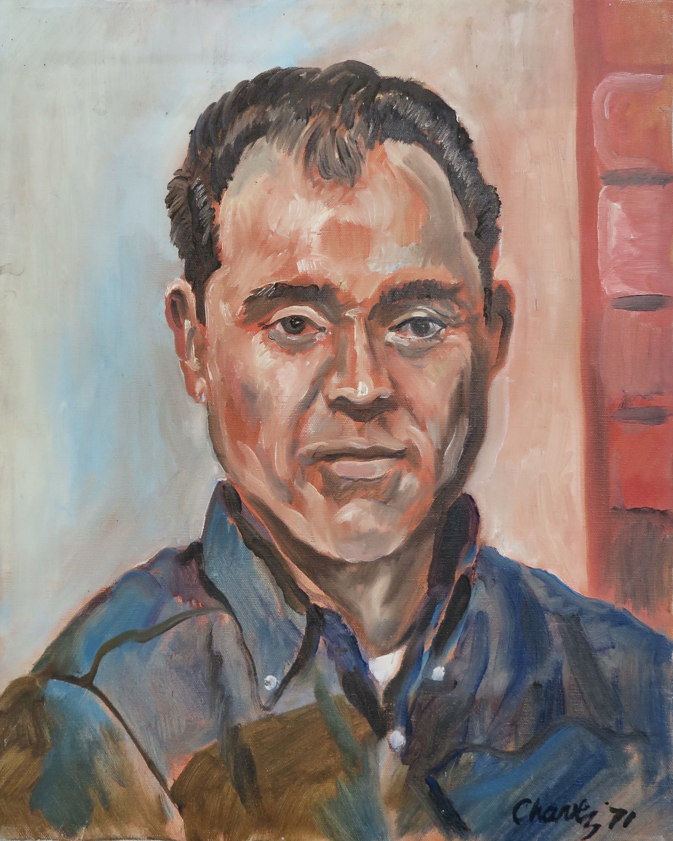 Manuel Chavez (the artist's brother) by Roberto Chavez, 1971