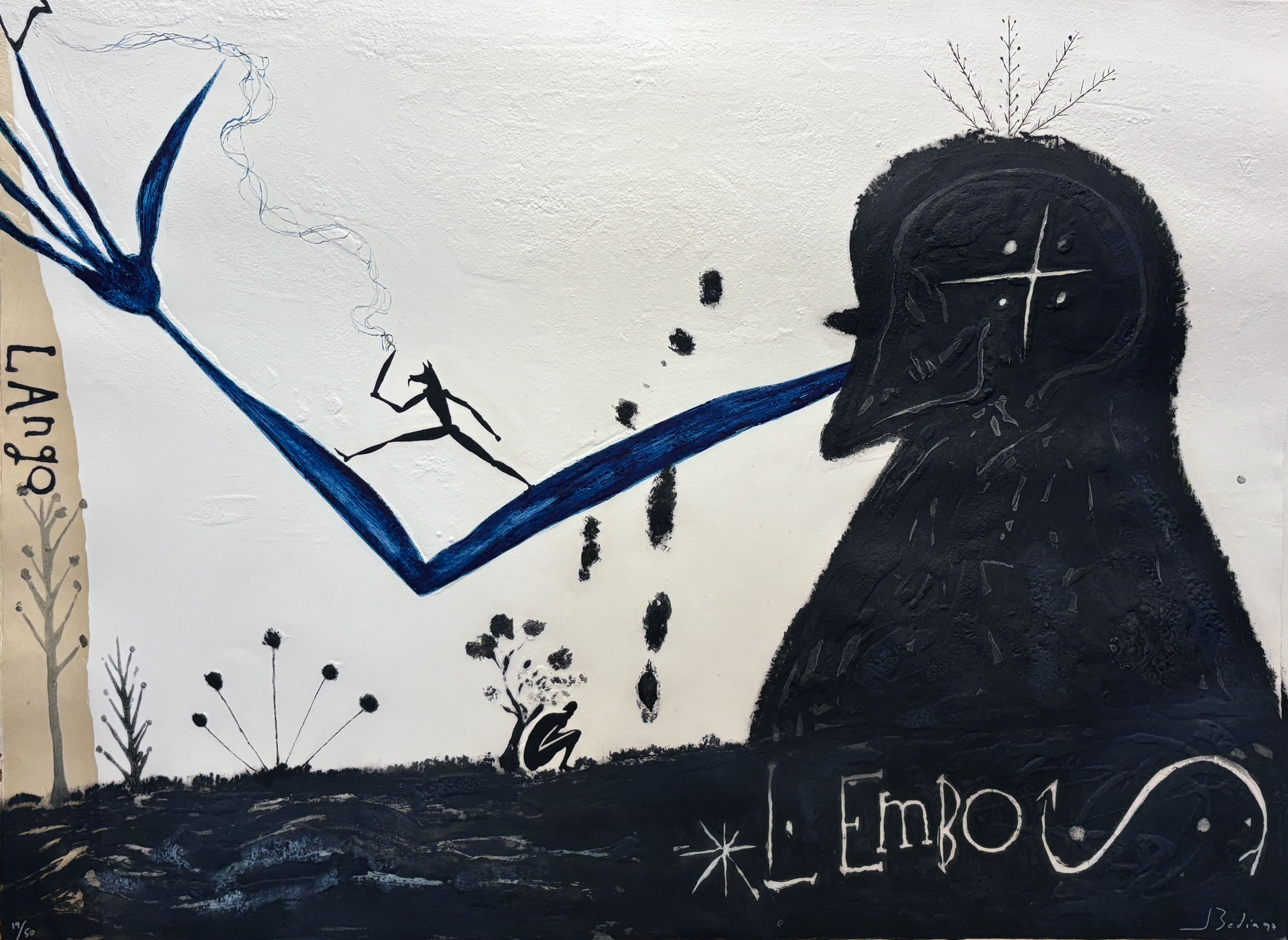 Lango L Embo by José Bedia, 1996