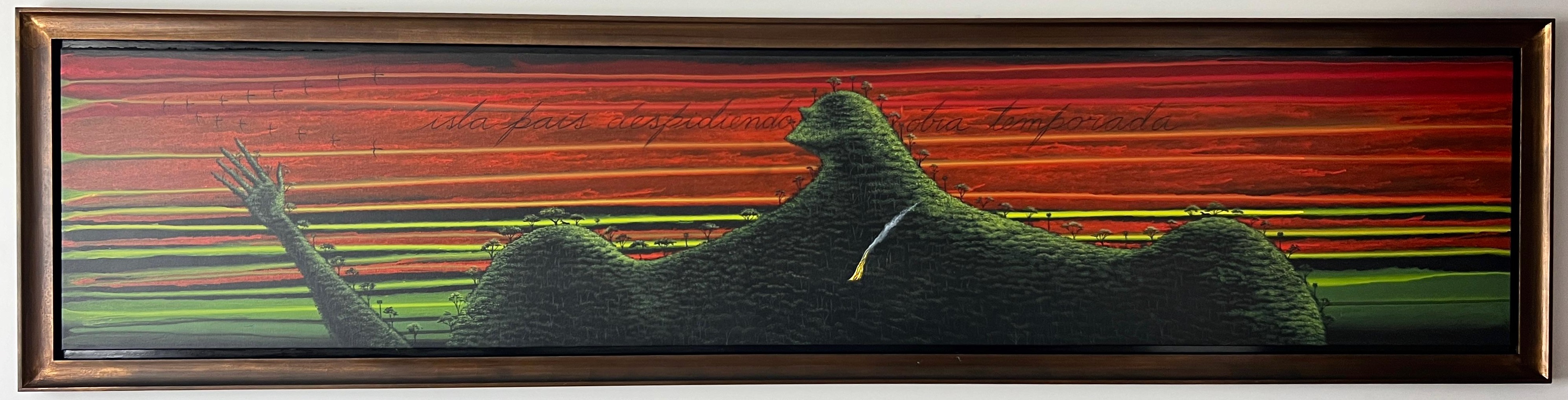 Isla pais despidiendo obra temporada by José Bedia, 2009