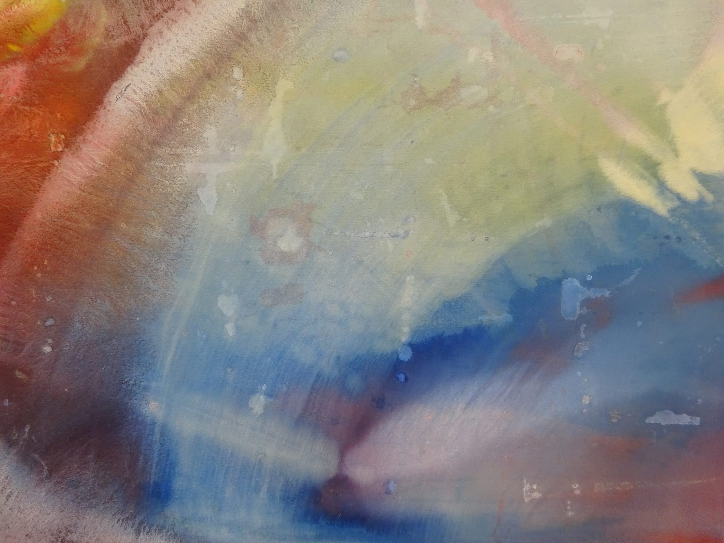 Artwork by Marina Olympios, Endless Rainbow, Made of Mineral Colours On Canvas 