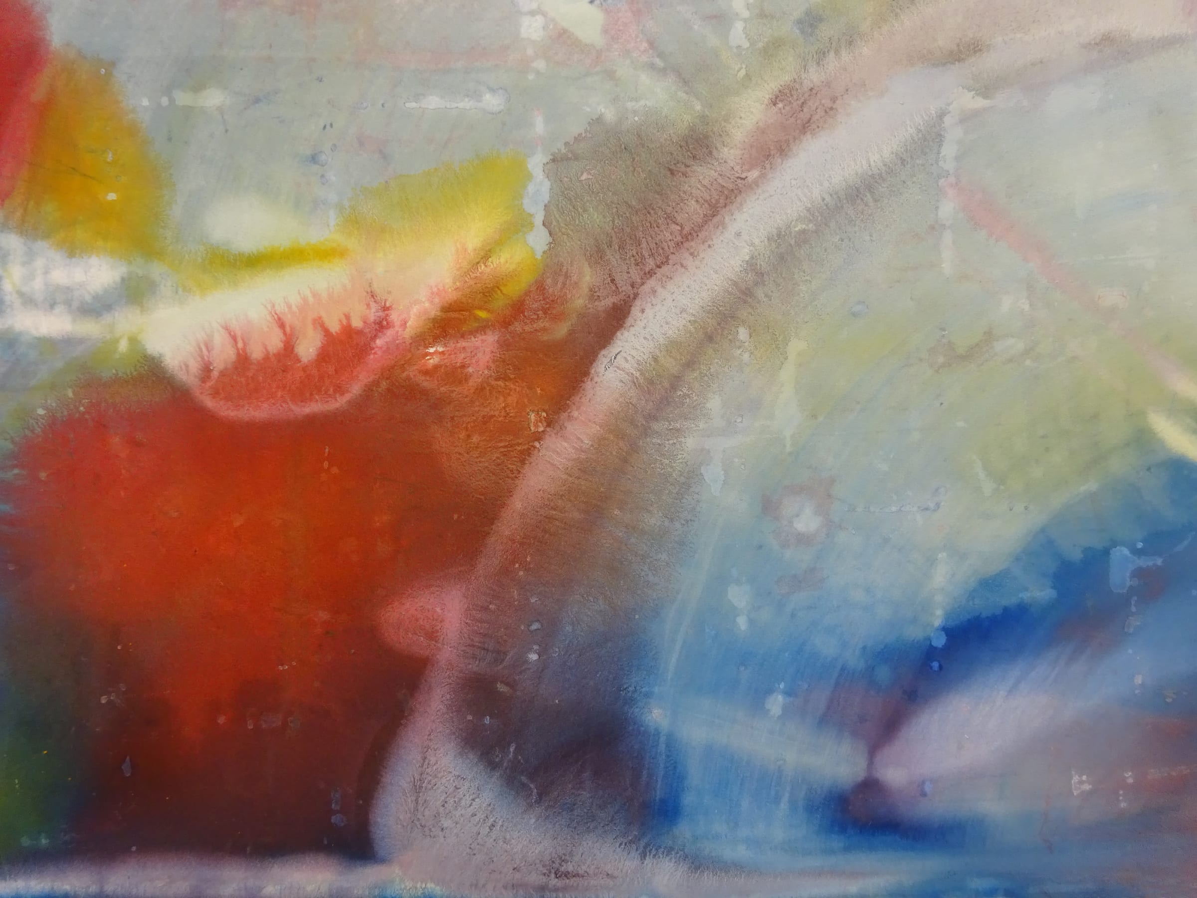 Artwork by Marina Olympios, Endless Rainbow, Made of Mineral Colours On Canvas 