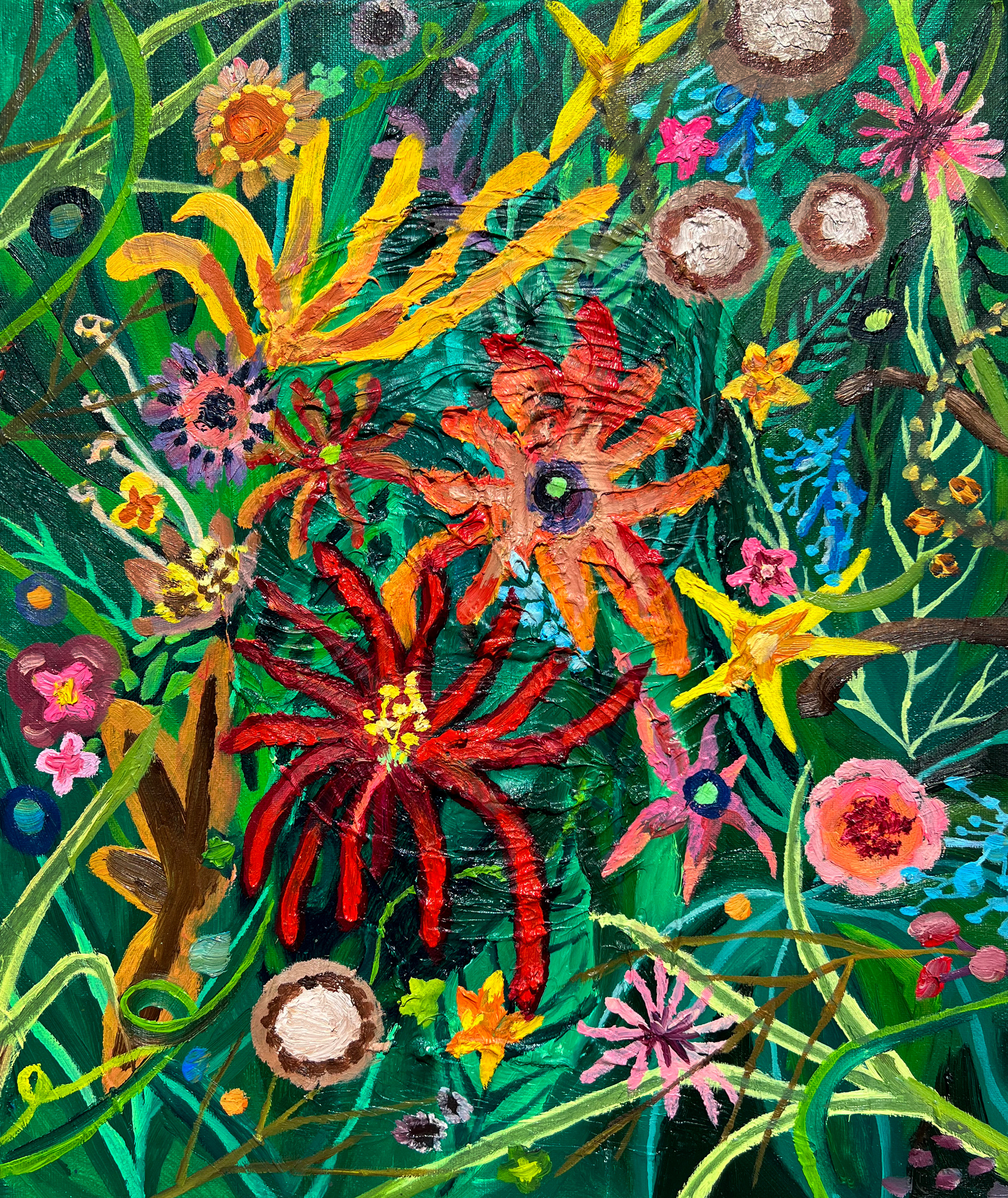 Artwork by Oh Seung Kyung, I Want To Be A Flower, Made of Oil On Canvas 