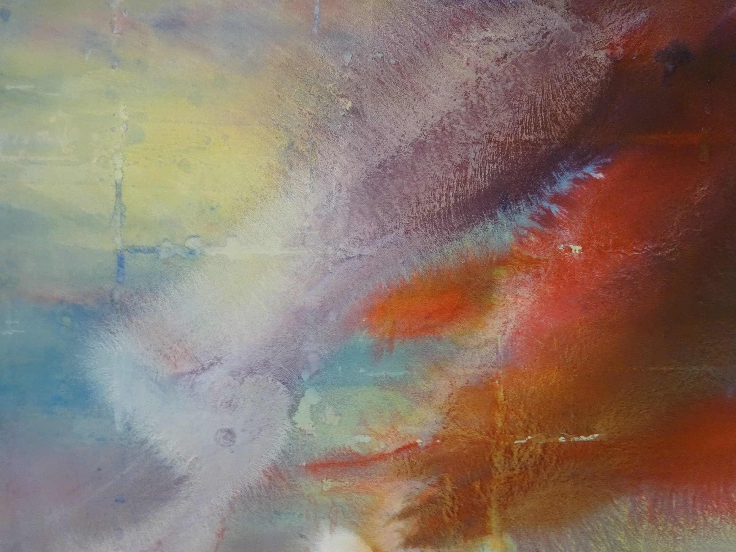 Artwork by Marina Olympios, Endless Rainbow, Made of Mineral Colours On Canvas 