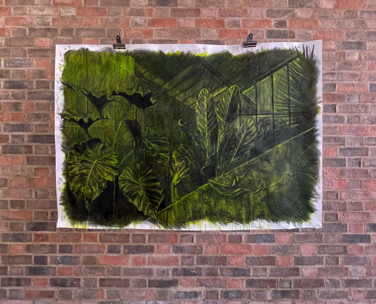 Artwork by Zoë  Wilkinson, Enter ghost, Made of Handmade charcoal and acrylic on paper 